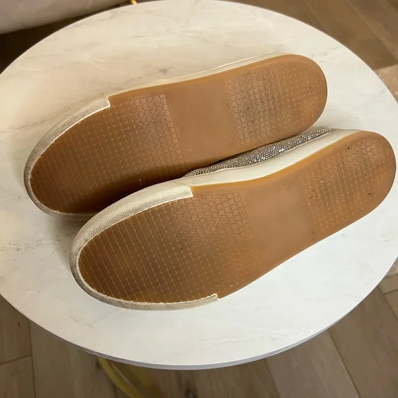 Excellent Condition Steve Madden Rhinestone Slip-On Sneakers - Picture 5 of 8
